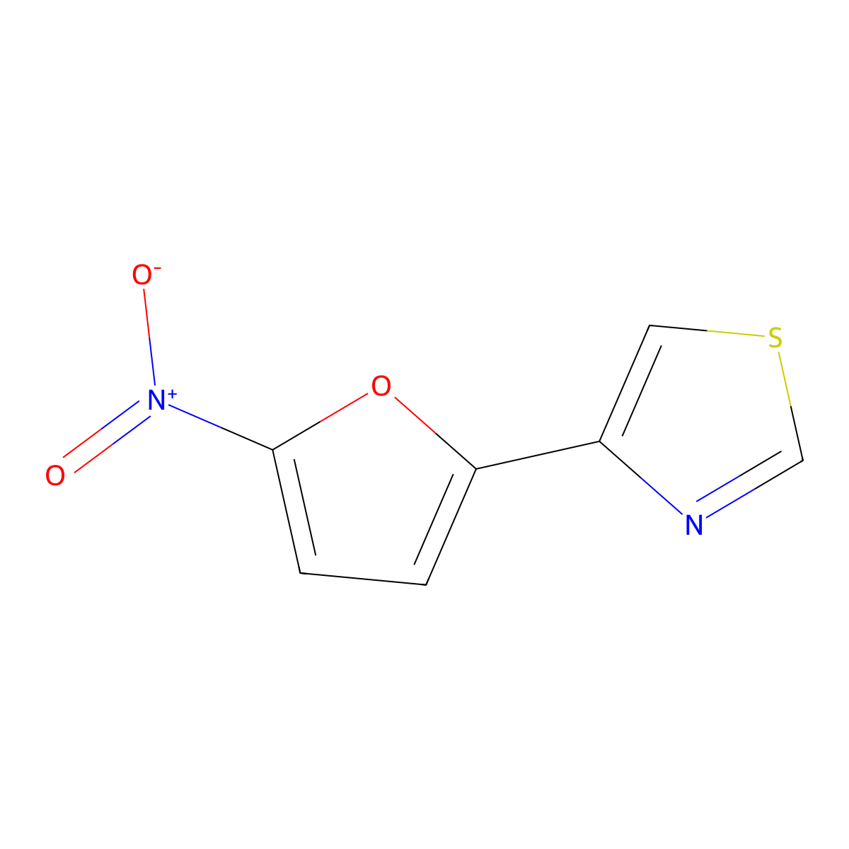 4-(5-Nitro-2-furyl)thiazole molecular structure, CAS 53757-28-1