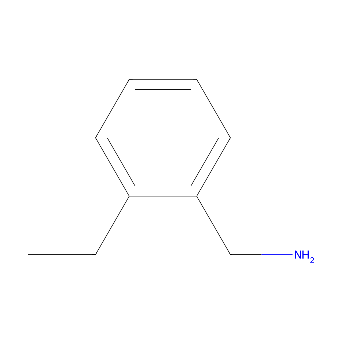 (2-Ethylphenyl)methanamine molecular structure, CAS 53759-86-7