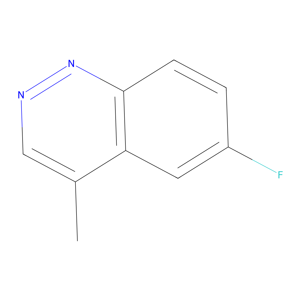 6-Fluoro-4-methylcinnoline molecular structure, CAS 5376-23-8
