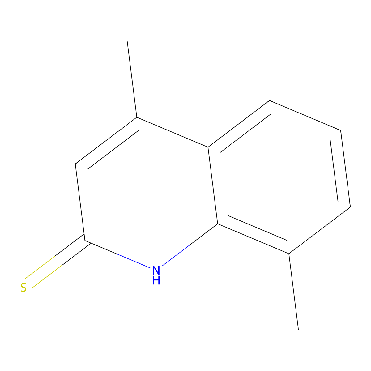 4,8-Dimethylquinoline-2-thiol molecular structure, CAS 53761-60-7