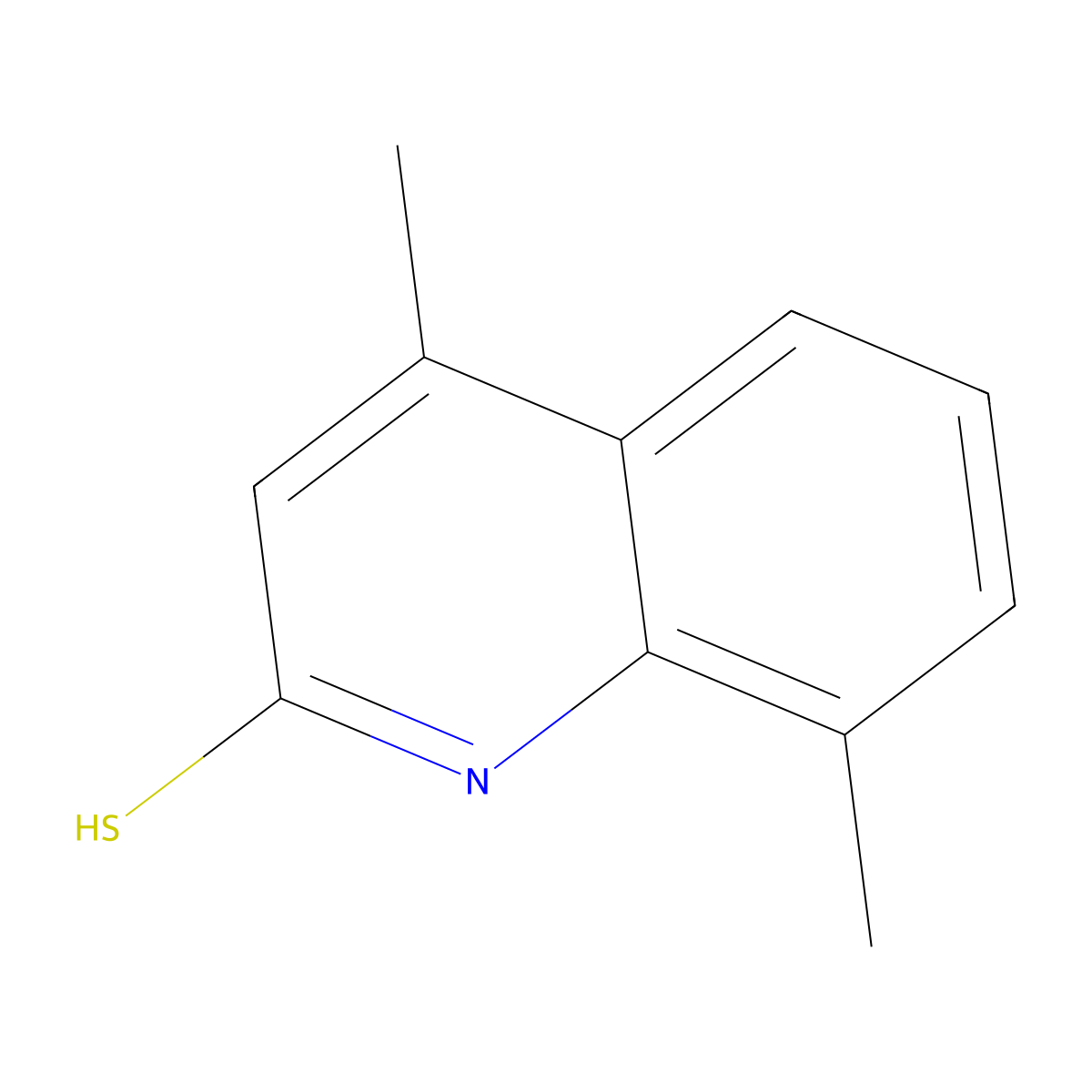 4,8-Dimethylquinoline-2-thiol molecular structure, CAS 53761-60-7