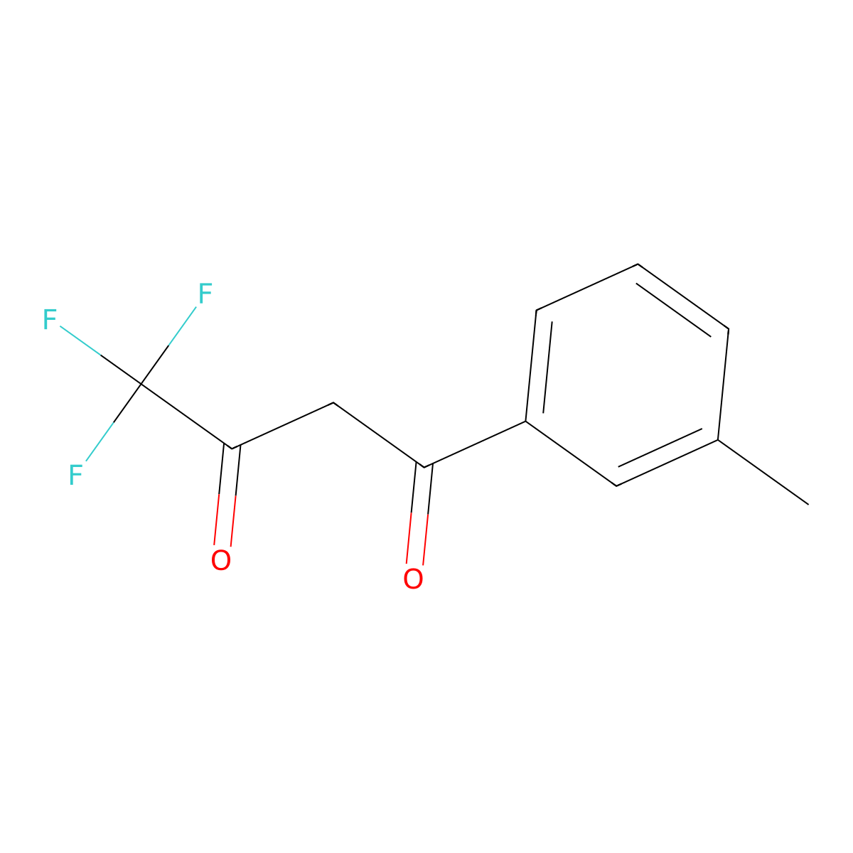4,4,4-Trifluoro-1-(m-tolyl)butane-1,3-dione molecular structure, CAS 53764-99-1