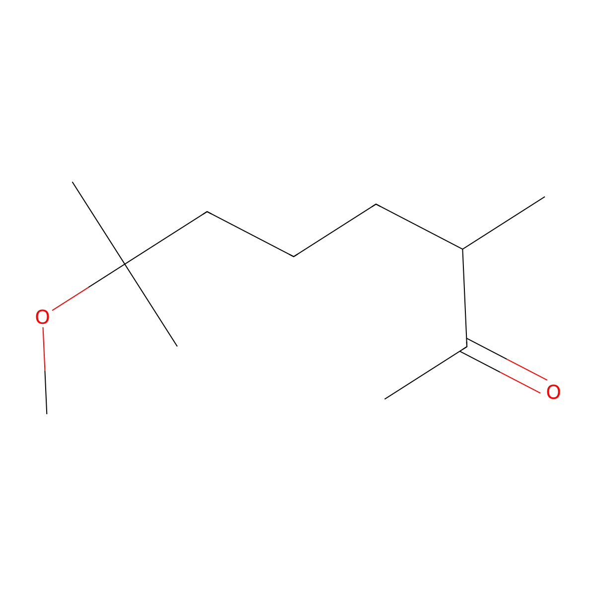7-Methoxy-3,7-dimethyloctan-2-one molecular structure, CAS 53767-87-6