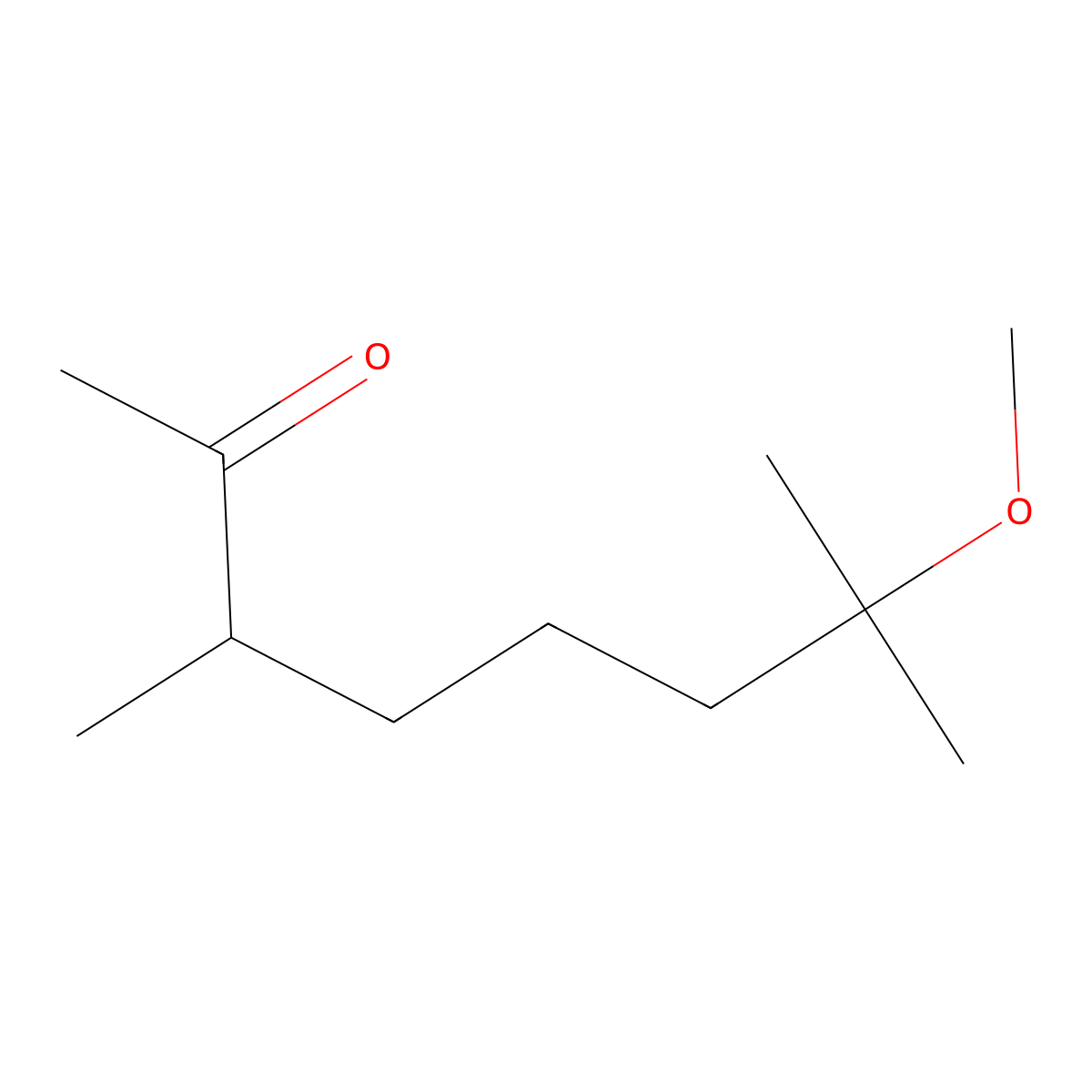 7-Methoxy-3,7-dimethyloctan-2-one molecular structure, CAS 53767-87-6