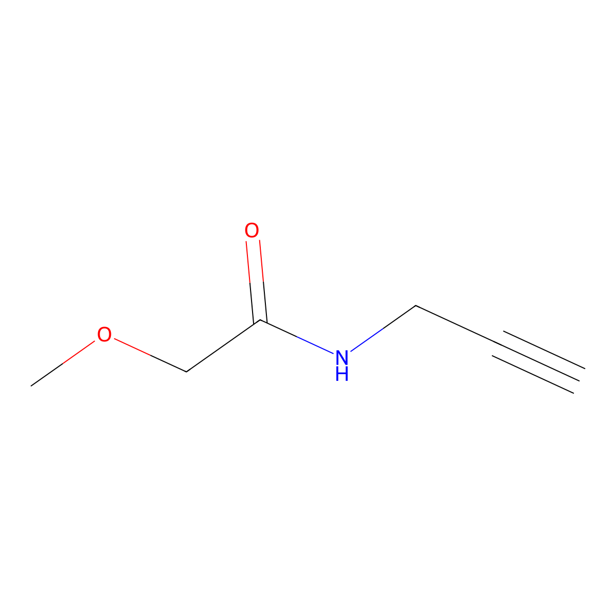 2-Methoxy-N-(prop-2-ynyl)acetamide molecular structure, CAS 537705-07-0