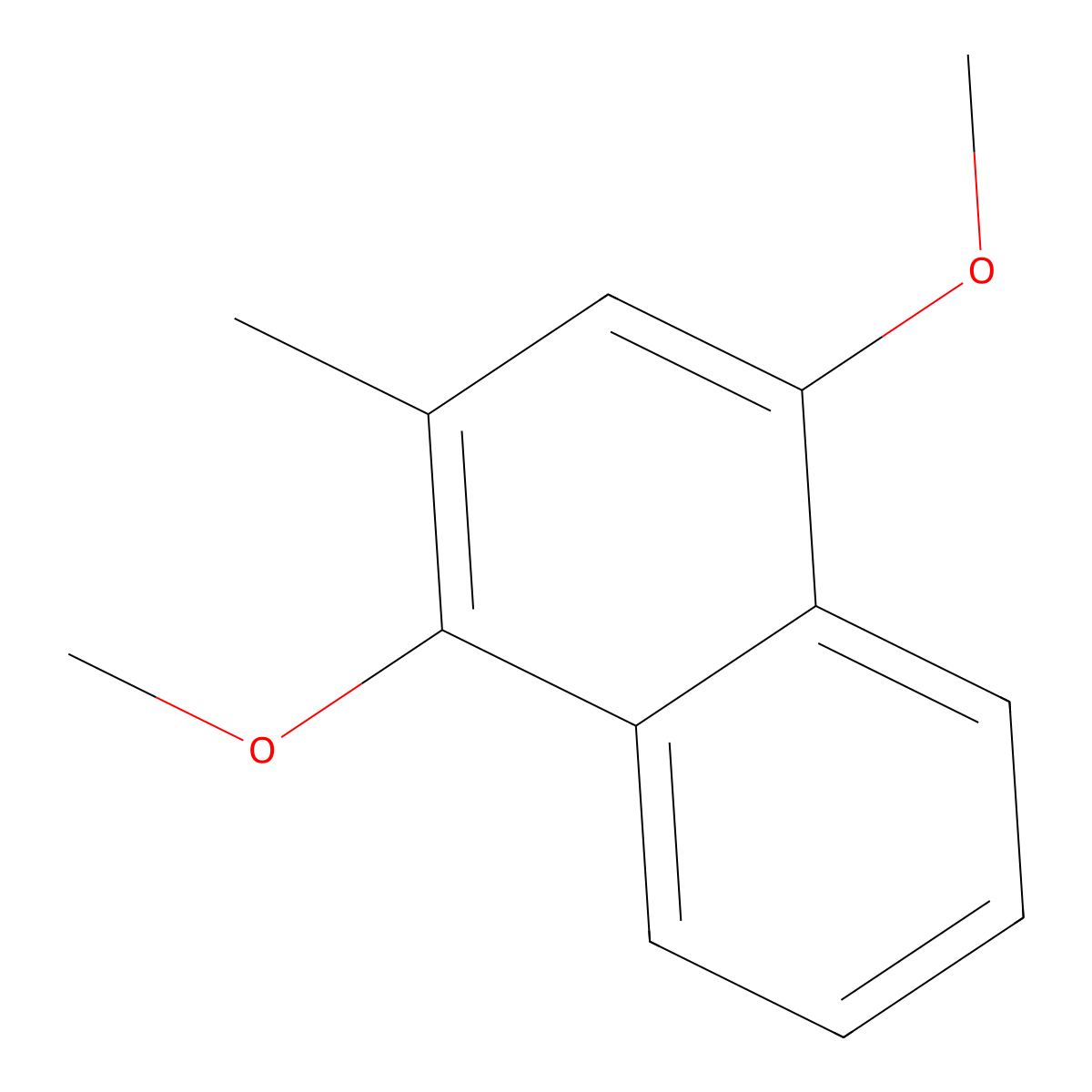 Naphthalene, 1,4-dimethoxy-2-methyl- molecular structure, CAS 53772-19-3