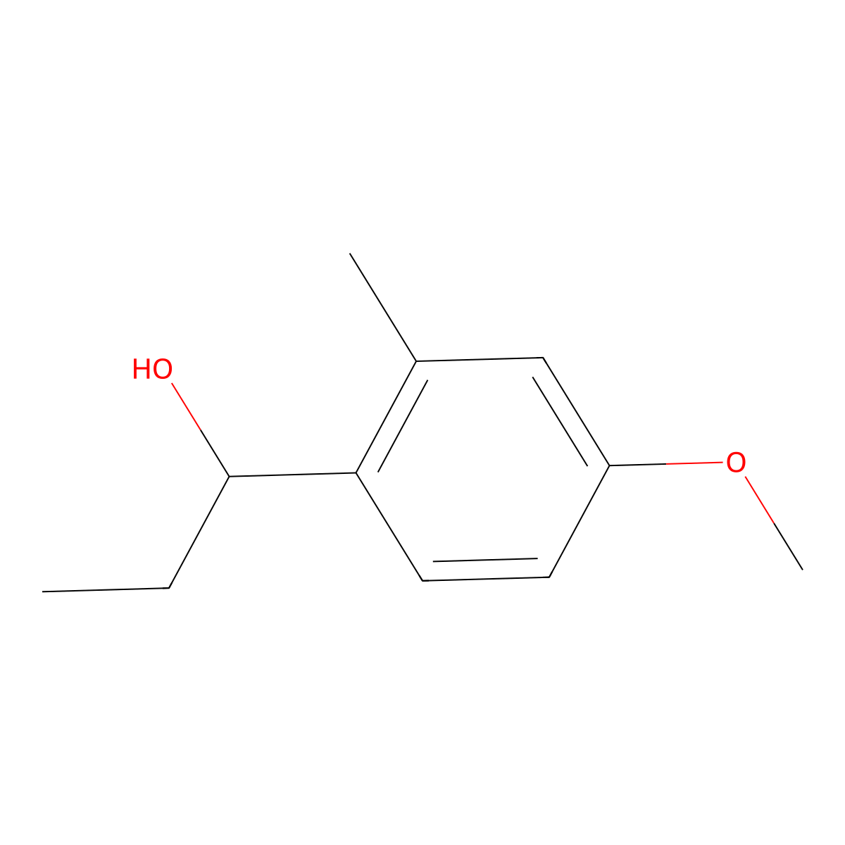 1-(4-Methoxy-2-methylphenyl)-1-propanol molecular structure, CAS 53773-75-4
