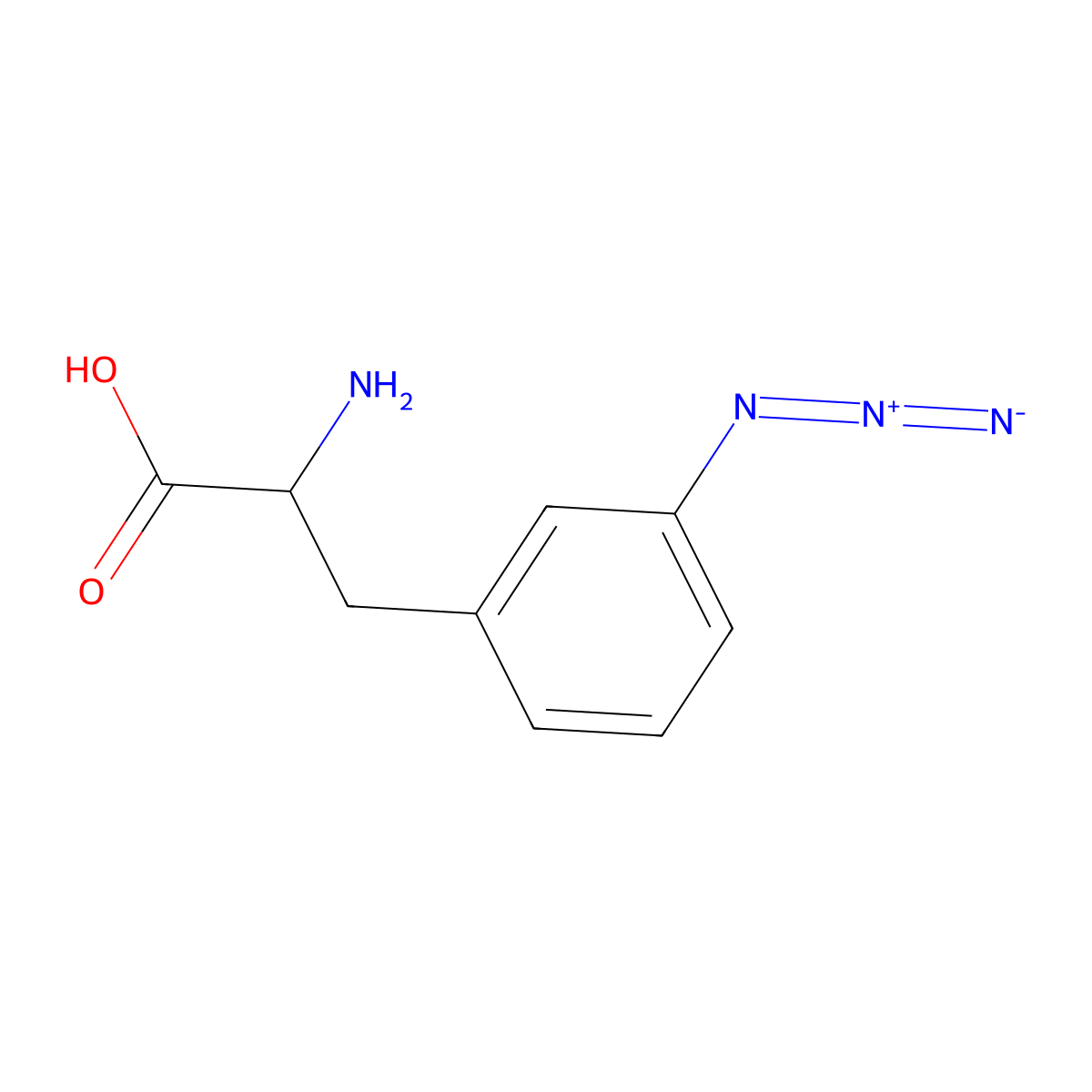 3-Azido-L-phenylalanine molecular structure, CAS 53774-67-7