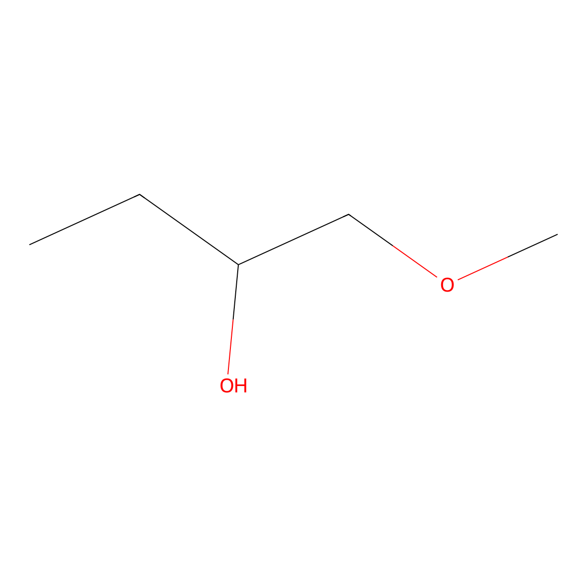 2-Butanol, 1-methoxy- molecular structure, CAS 53778-73-7