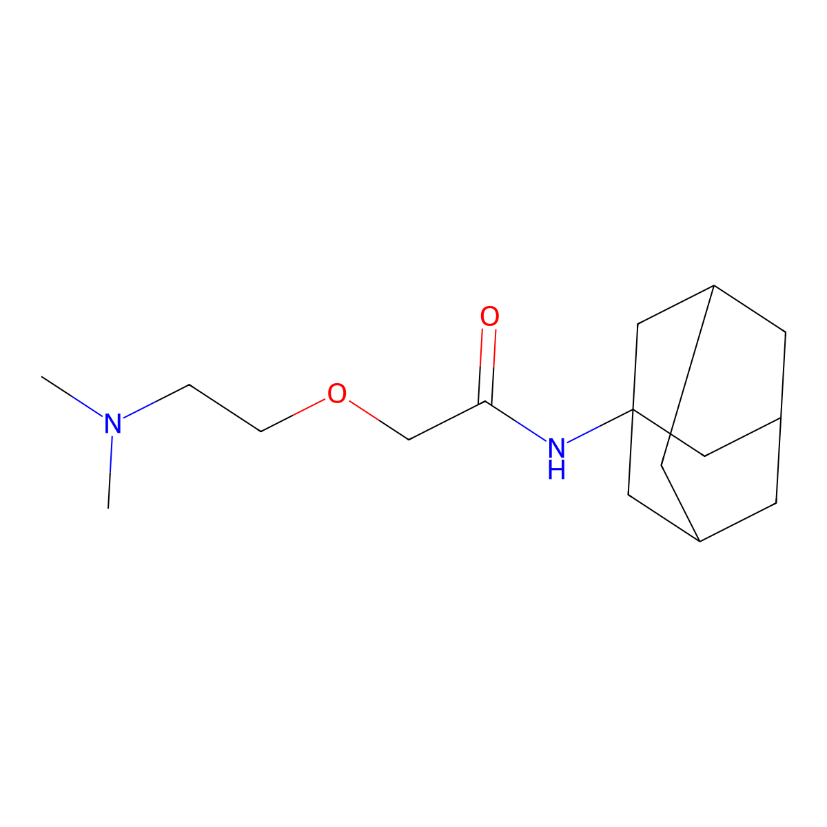 Tromantadine molecular structure, CAS 53783-83-8
