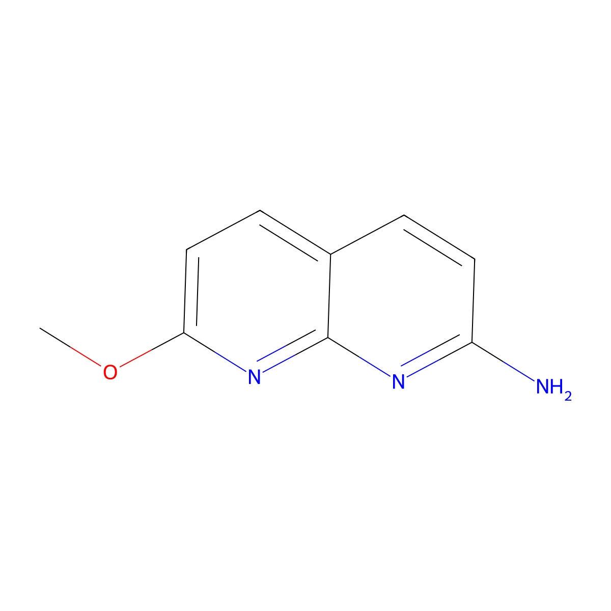 7-methoxy-1,8-Naphthyridin-2-amine molecular structure, CAS 53788-35-5