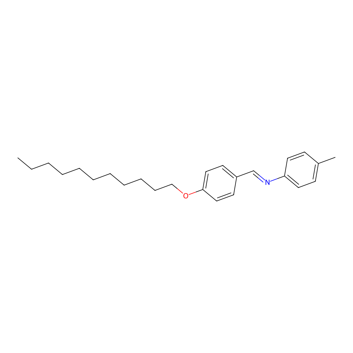 N-(4-methylphenyl)-1-(4-undecoxyphenyl)methanimine molecular structure, CAS 53789-78-9