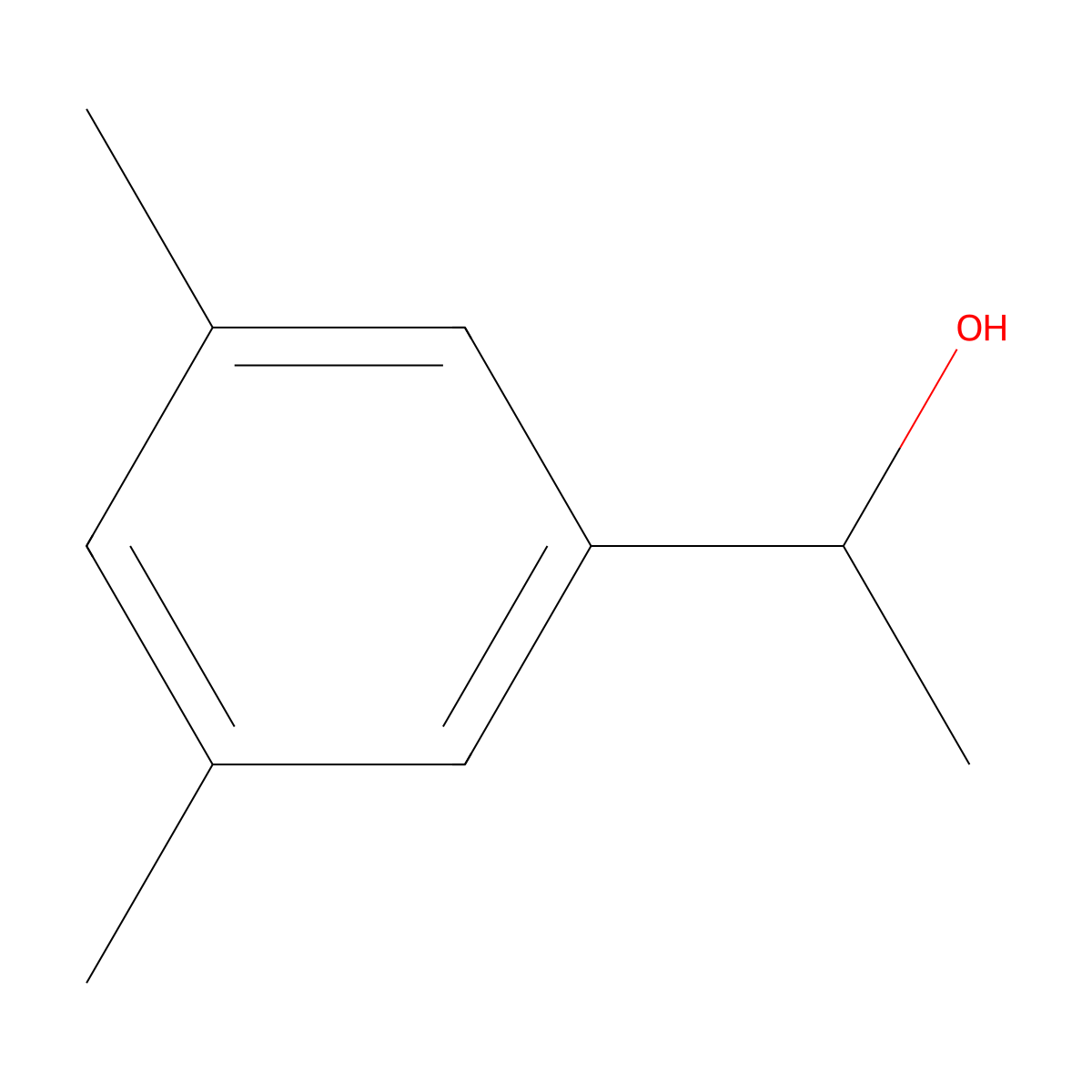 1-(3,5-Dimethylphenyl)ethanol molecular structure, CAS 5379-18-0