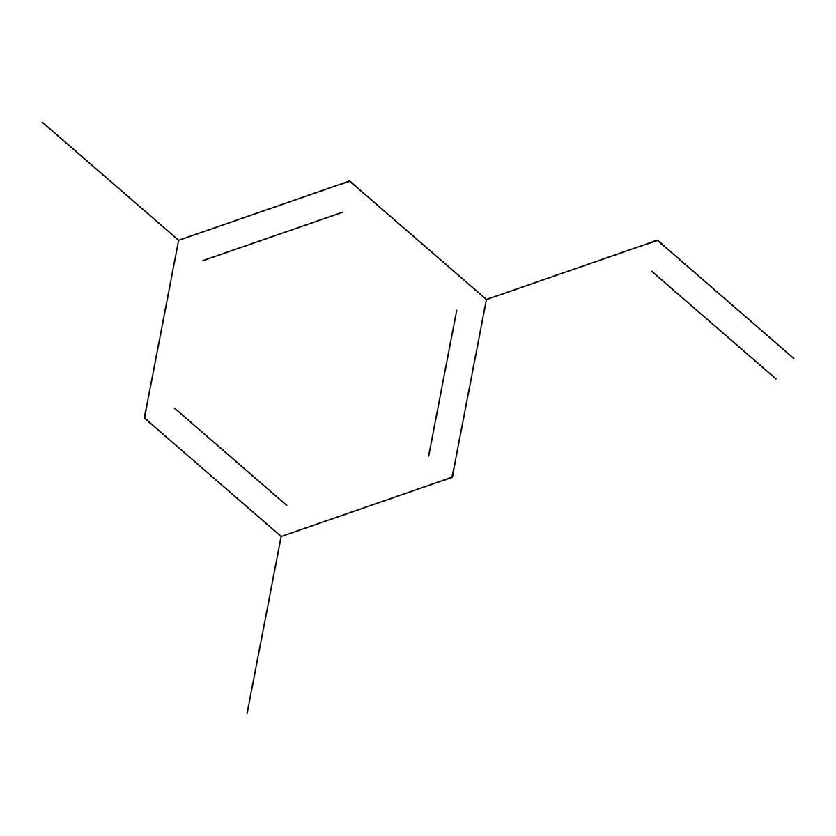 3,5-Dimethylstyrene molecular structure, CAS 5379-20-4