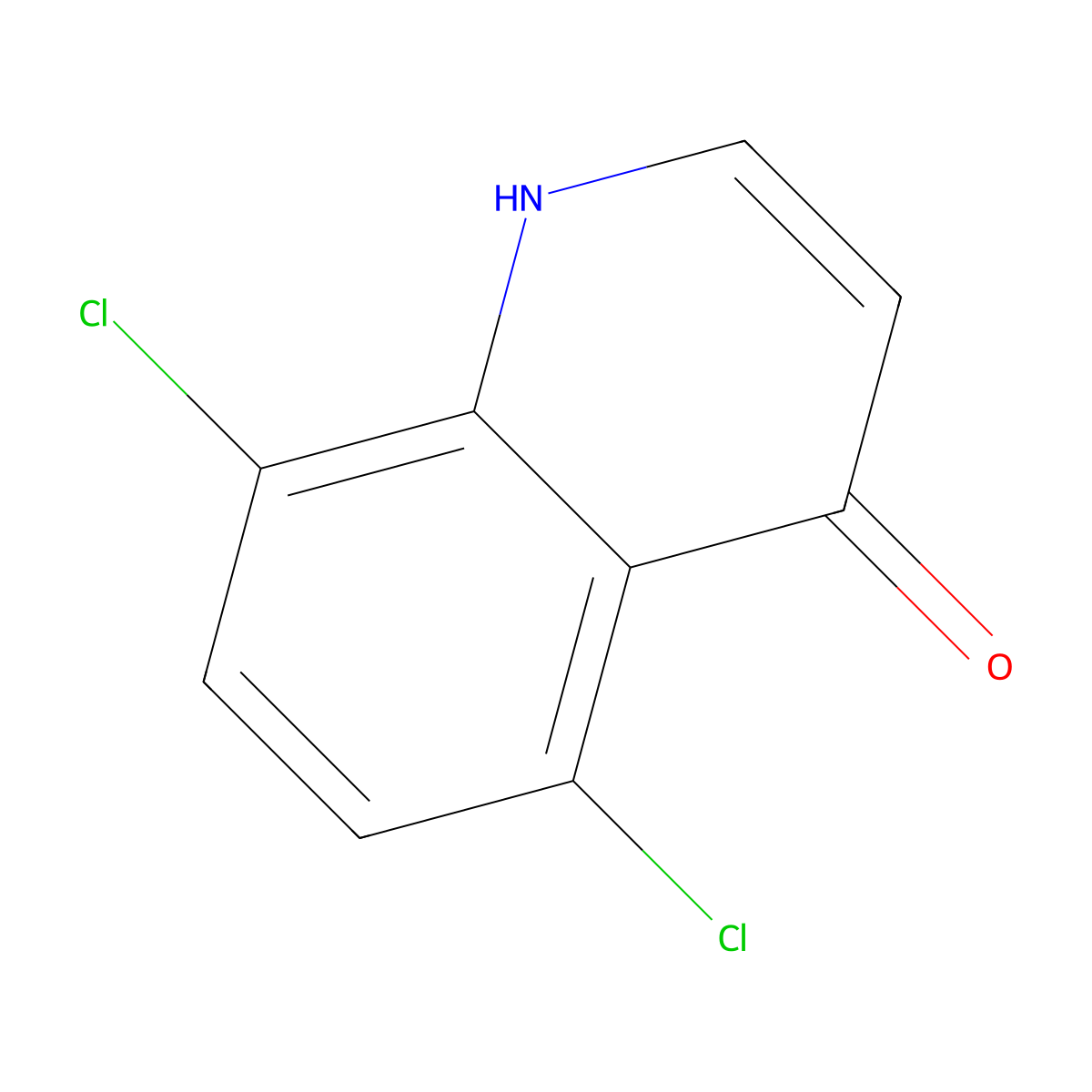 5,8-Dichloro-4-hydroxyquinoline molecular structure, CAS 53790-82-2