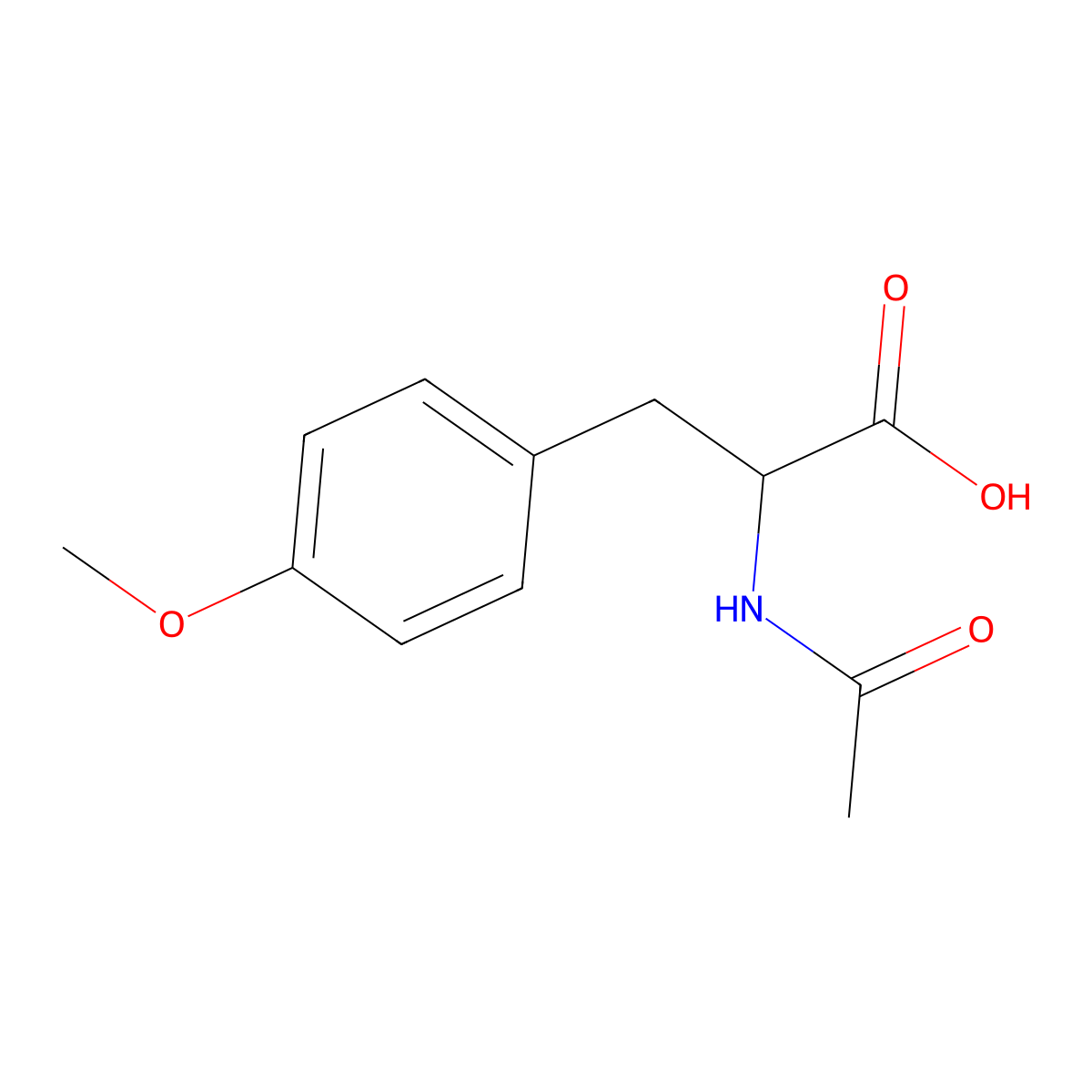 2-acetamido-3-(4-methoxyphenyl)propanoic Acid molecular structure, CAS 53796-61-5