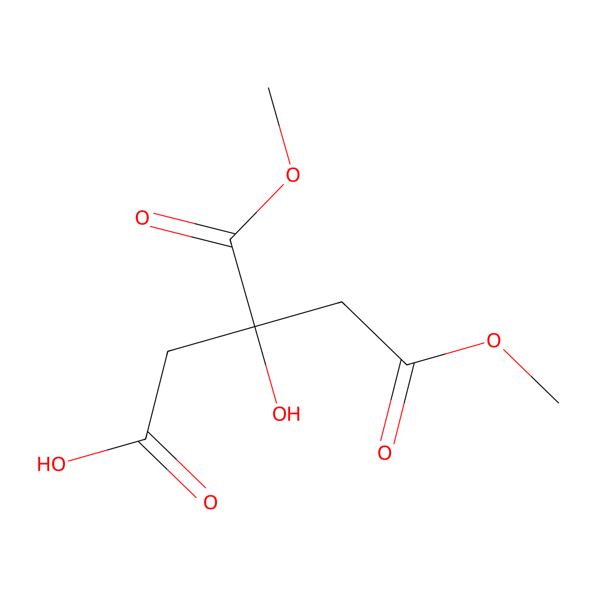 1,2-Dimethyl 2-hydroxy-1,2,3-propanetricarboxylate molecular structure, CAS 53798-97-3