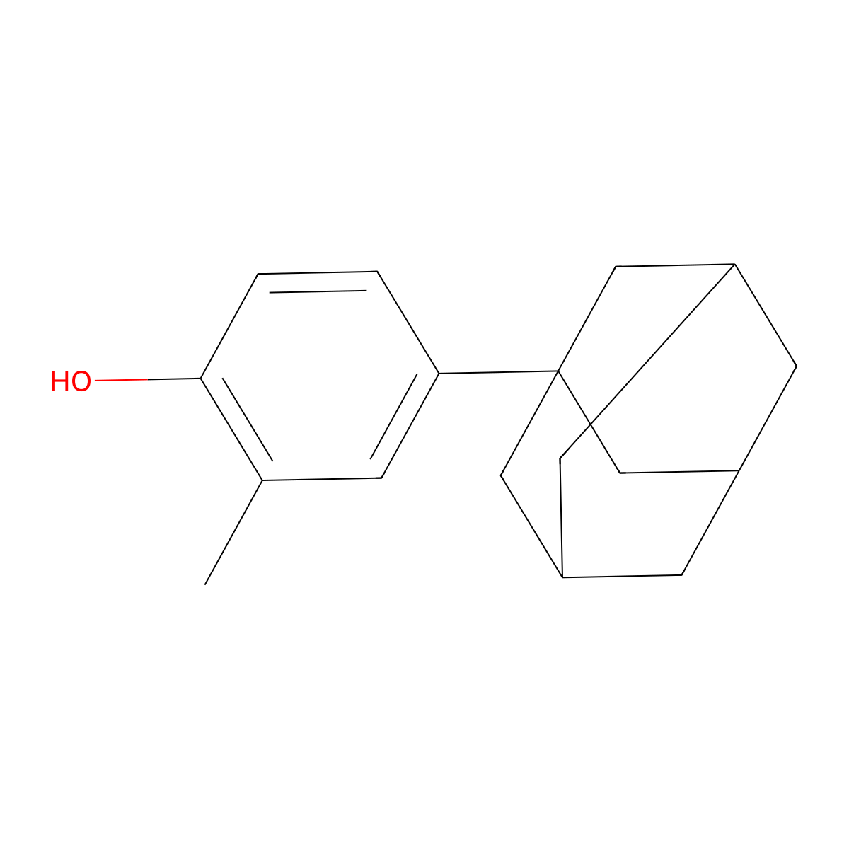 4-(1-Adamantyl)-2-methylphenol molecular structure, CAS 53799-14-7