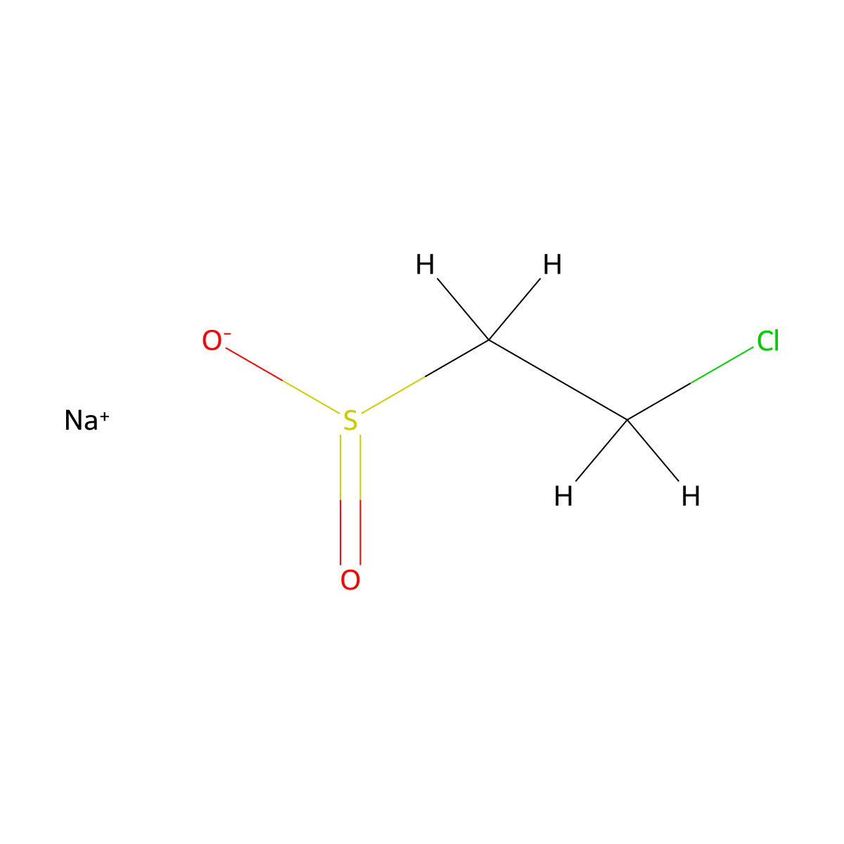 Sodium 2-chloroethane-1-sulfinate molecular structure, CAS 53799-72-7