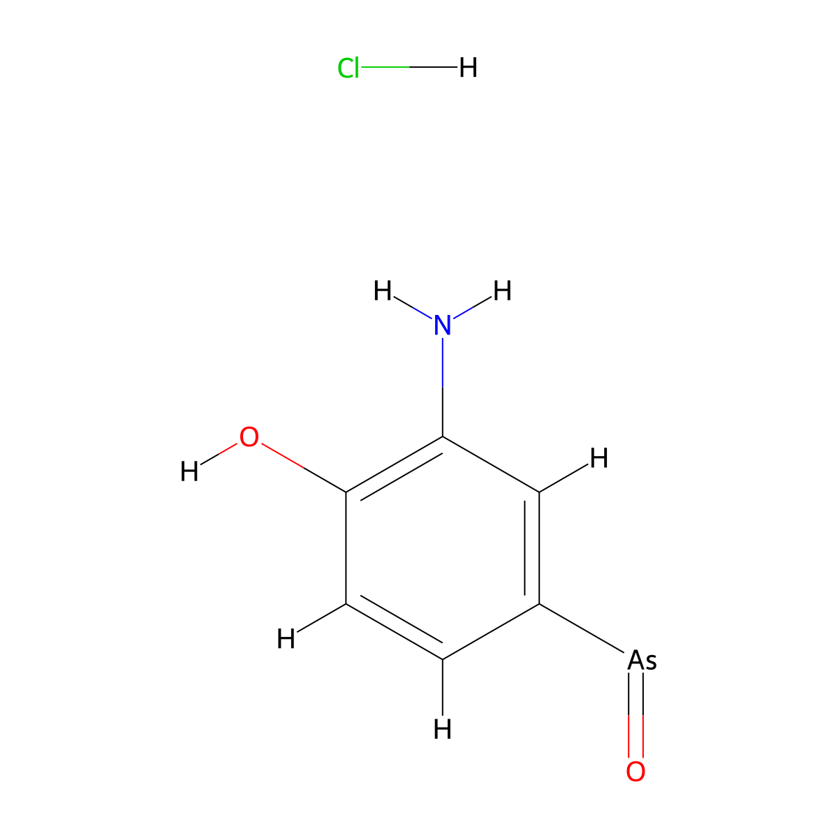Oxophenarsine hydrochloride molecular structure, CAS 538-03-4