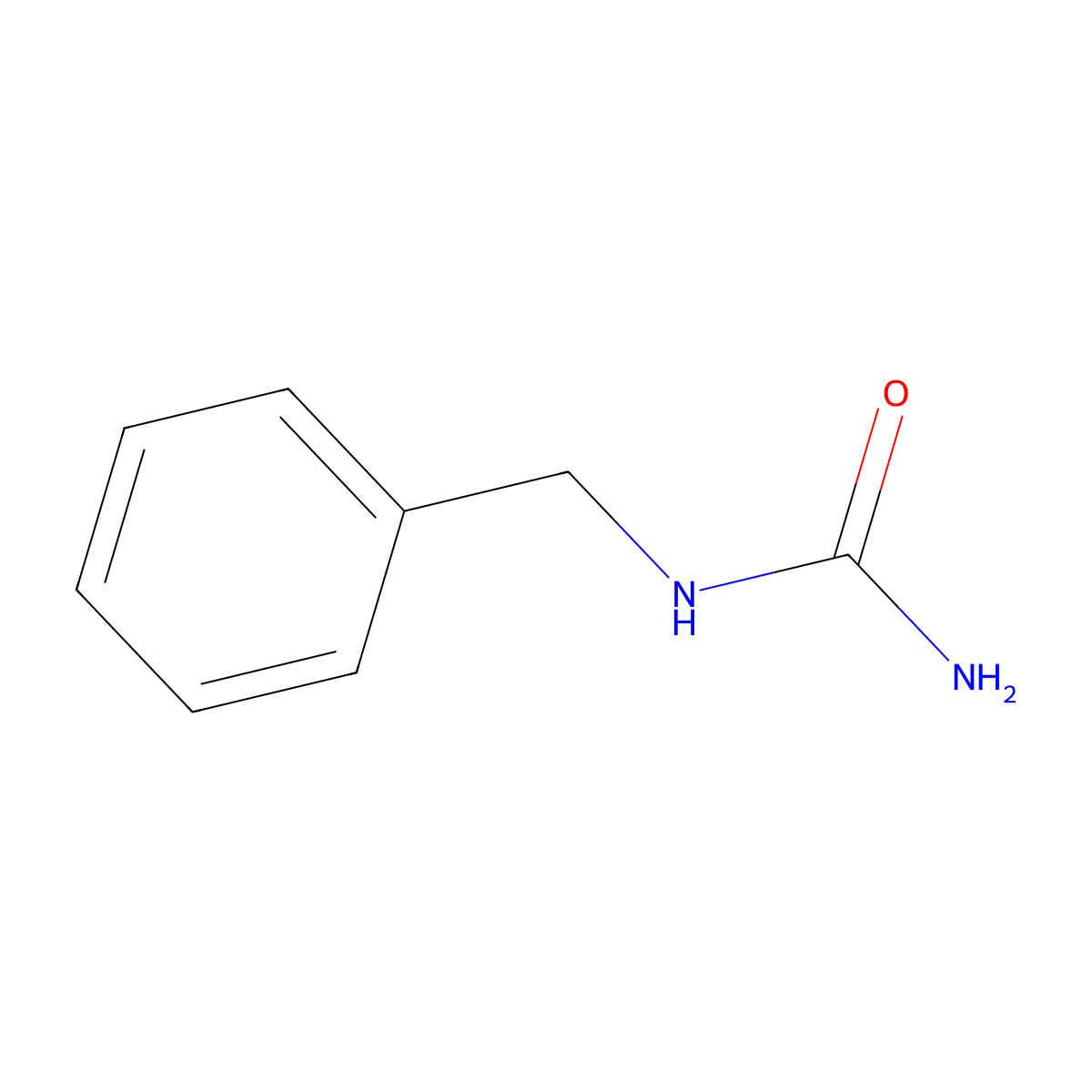 Benzylurea molecular structure, CAS 538-32-9