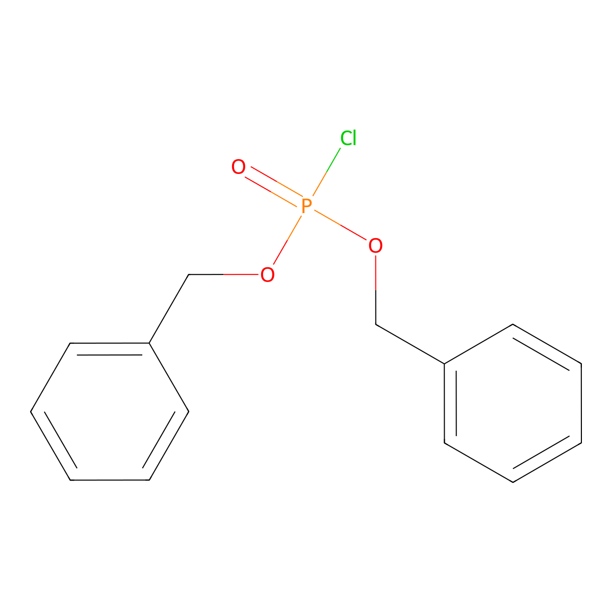(Chloro(phenylmethoxy)phosphoryl)oxymethylbenzene molecular structure, CAS 538-37-4