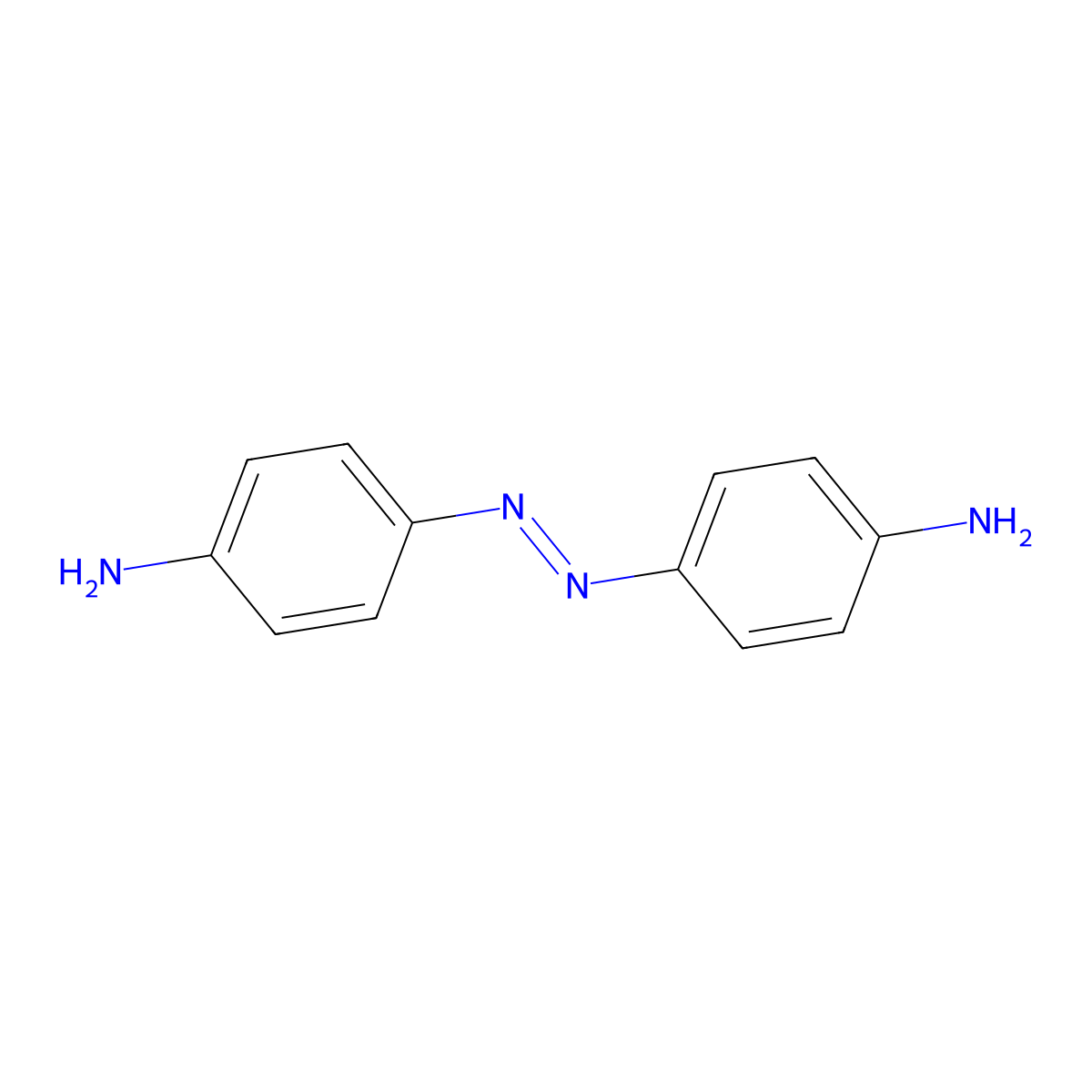 4,4'-Diazenediyldianiline molecular structure, CAS 538-41-0