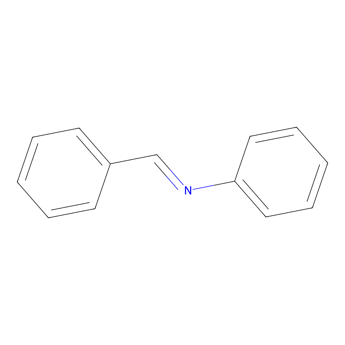 N-Benzylideneaniline molecular structure, CAS 538-51-2