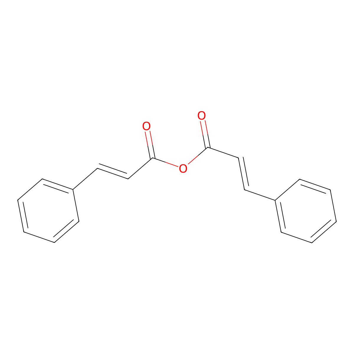 Cinnamic anhydride molecular structure, CAS 538-56-7
