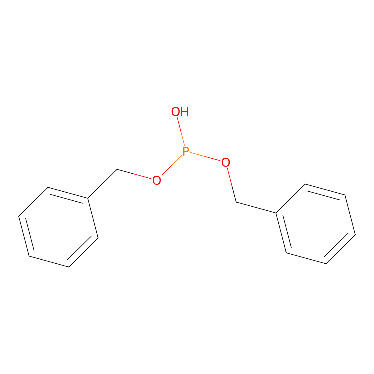 Dibenzyl hydrogen phosphite molecular structure, CAS 538-60-3