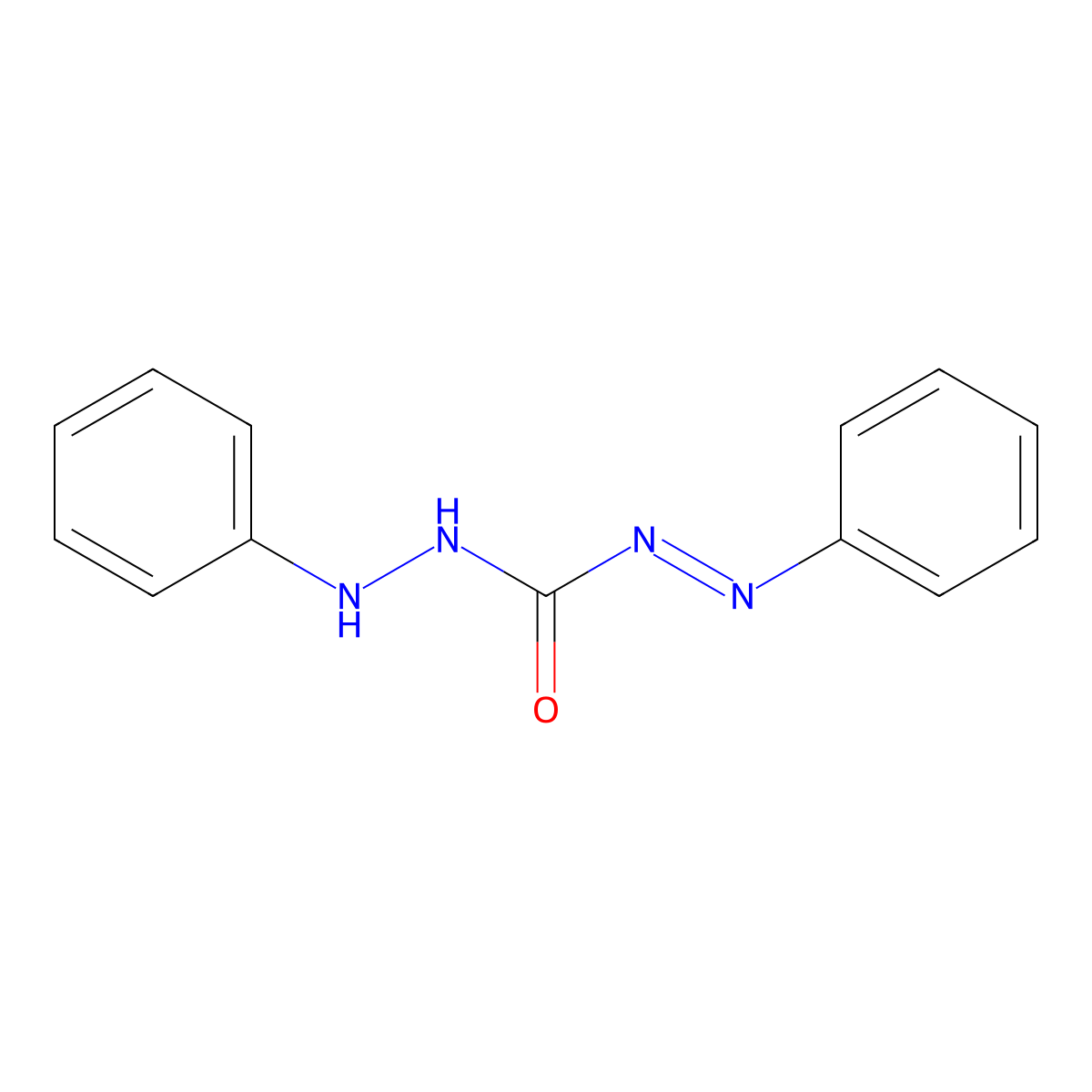 1,5-Diphenylcarbazone molecular structure, CAS 538-62-5