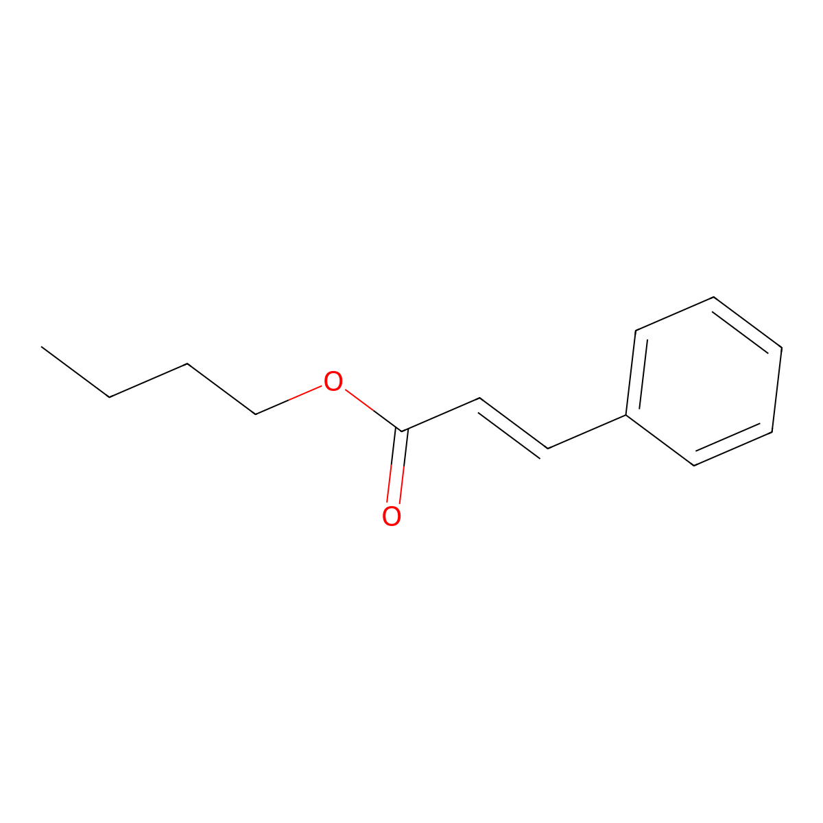 Butyl Cinnamate molecular structure, CAS 538-65-8
