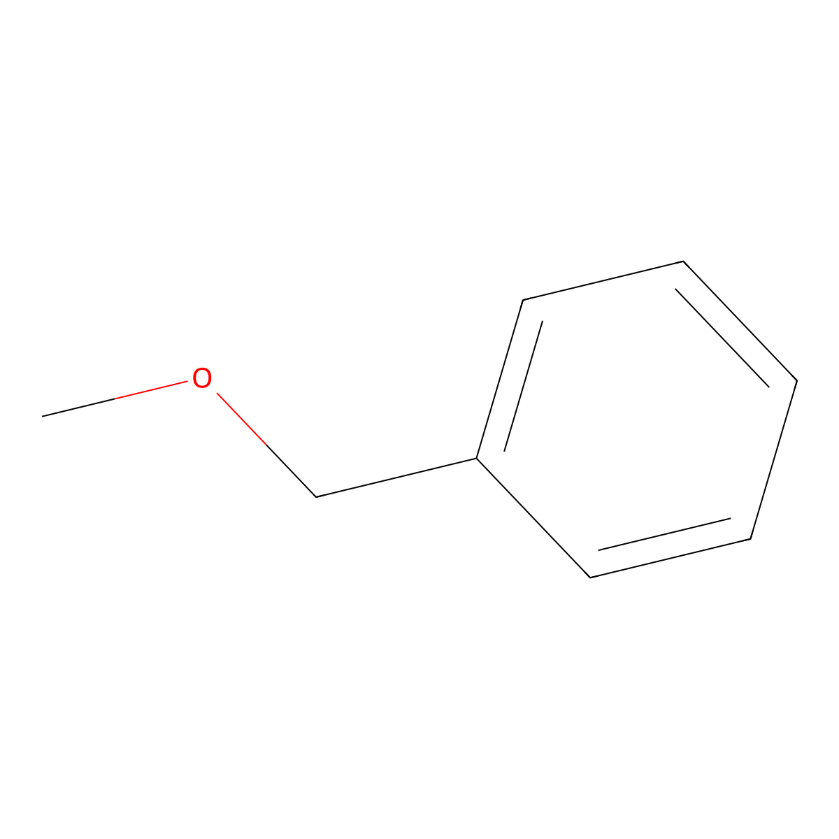 Benzyl methyl ether molecular structure, CAS 538-86-3