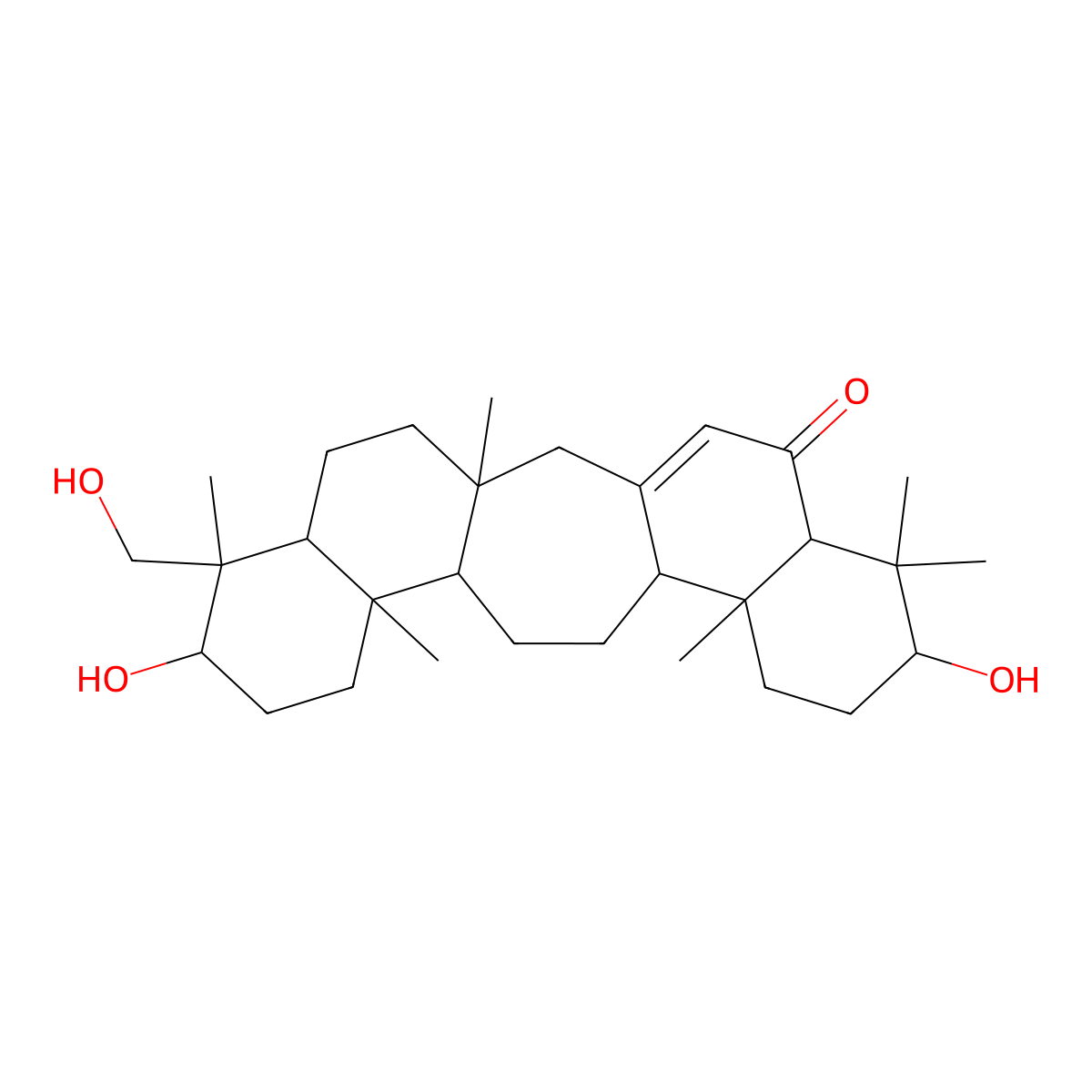lycernuic ketone C molecular structure, CAS 53800-21-8