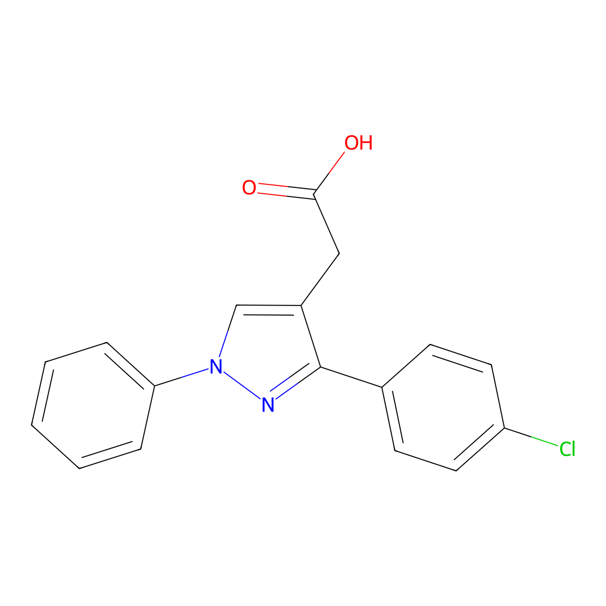 Lonazolac molecular structure, CAS 53808-88-1