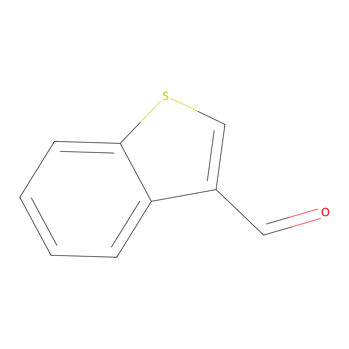 1-Benzothiophene-3-carbaldehyde molecular structure, CAS 5381-20-4