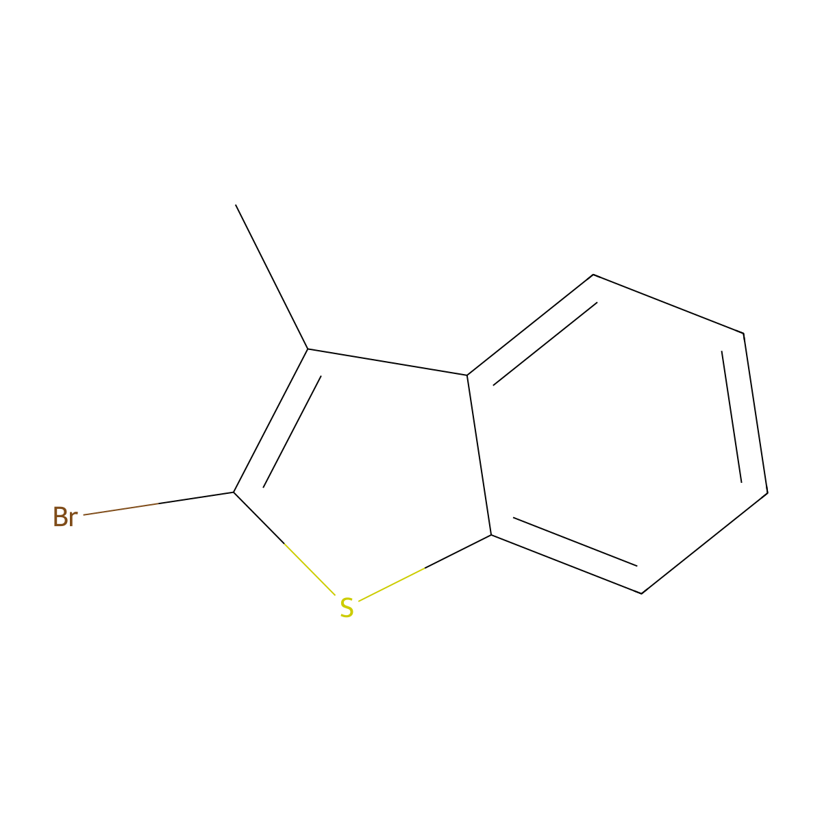 2-Bromo-3-methyl-1-benzothiophene molecular structure, CAS 5381-23-7