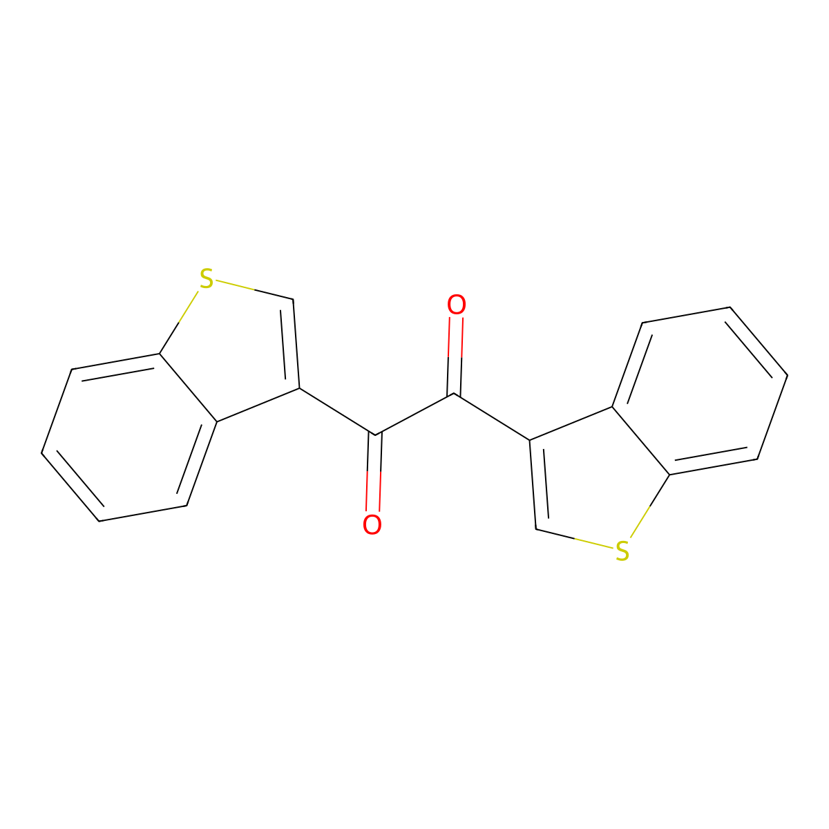 1,2-Bis(benzo[b]thien-3-yl)ethanedione molecular structure, CAS 5381-27-1