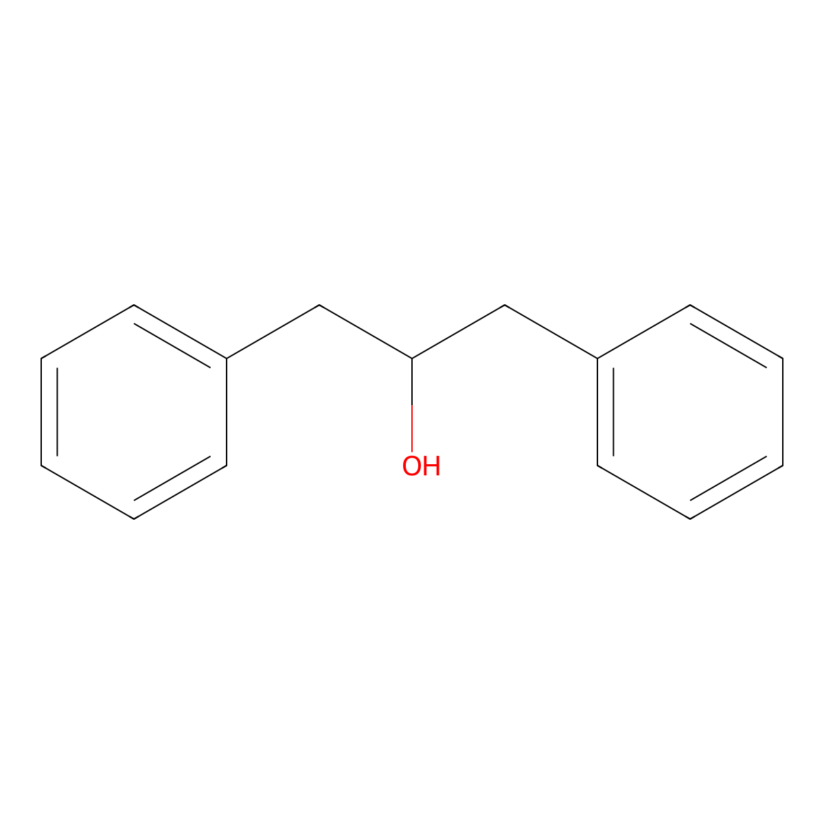 1,3-Diphenyl-2-propanol molecular structure, CAS 5381-92-0