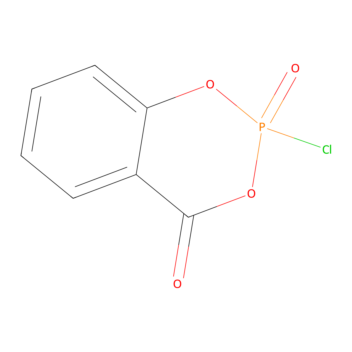 2-Chloro-2H,4H-1,3,2lambda~5~-benzodioxaphosphinine-2,4-dione molecular structure, CAS 5381-98-6