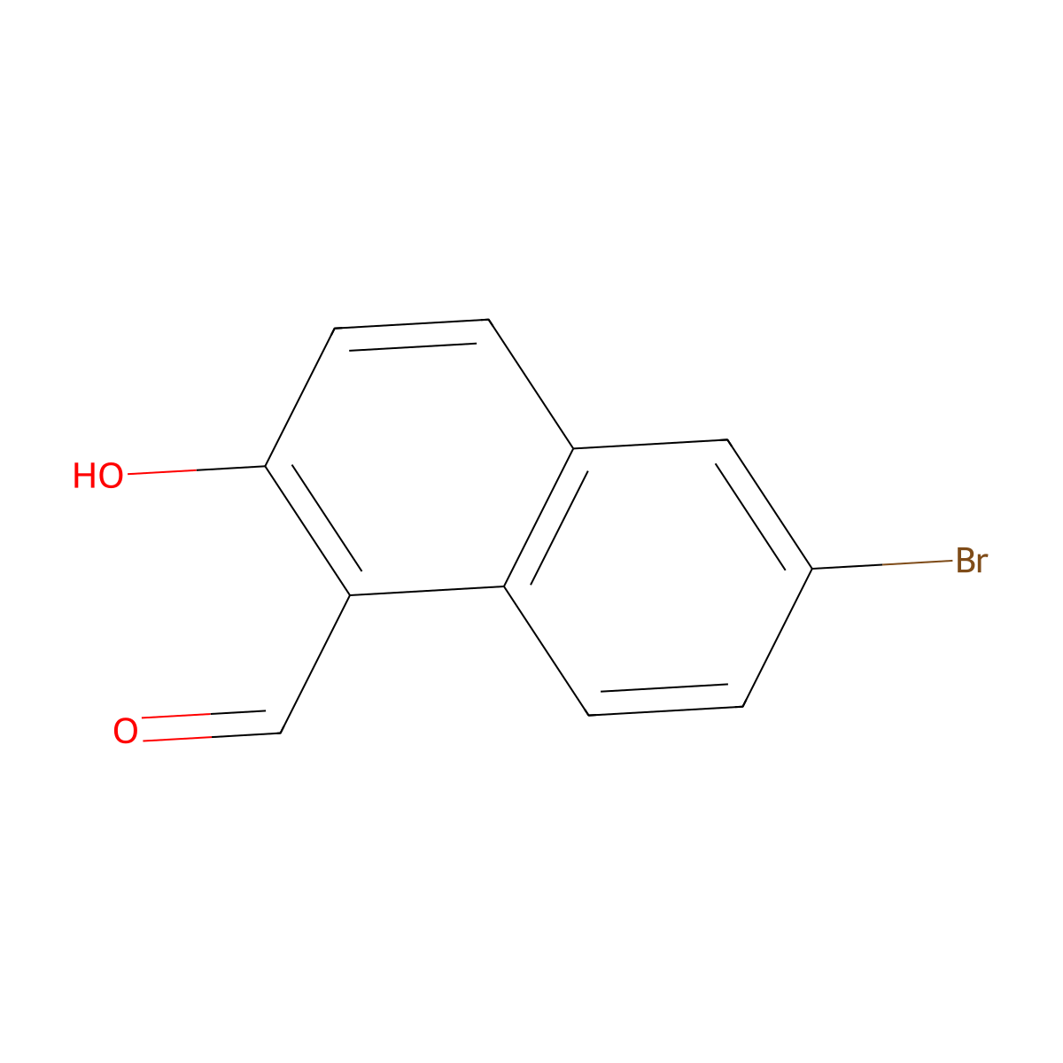 6-Bromo-2-hydroxy-1-naphthaldehyde molecular structure, CAS 53815-56-8