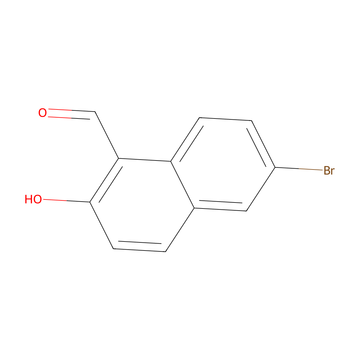 6-Bromo-2-hydroxy-1-naphthaldehyde molecular structure, CAS 53815-56-8