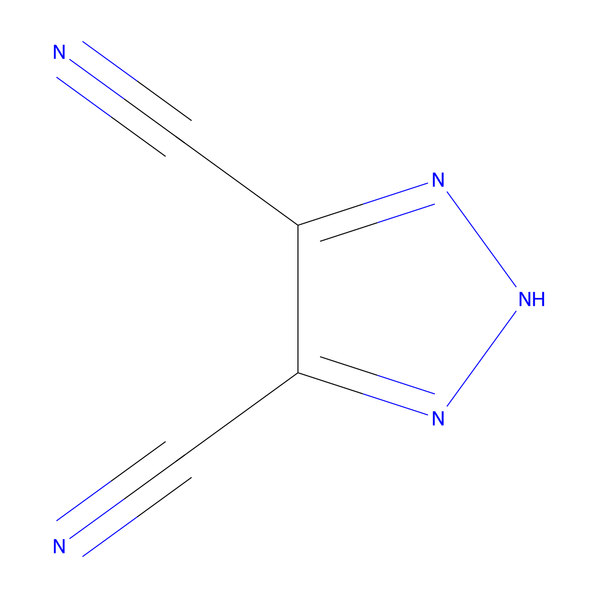 4,5-dicyano-1H-(1,2,3)triazole molecular structure, CAS 53817-16-6