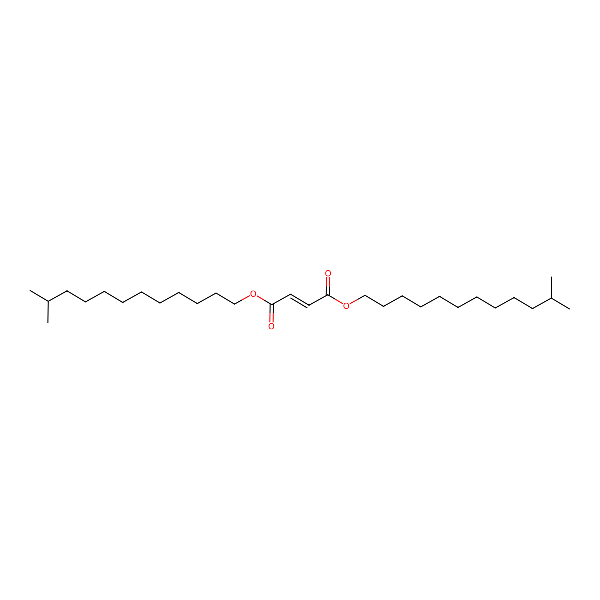 Diisotridecyl maleate molecular structure, CAS 53817-59-7