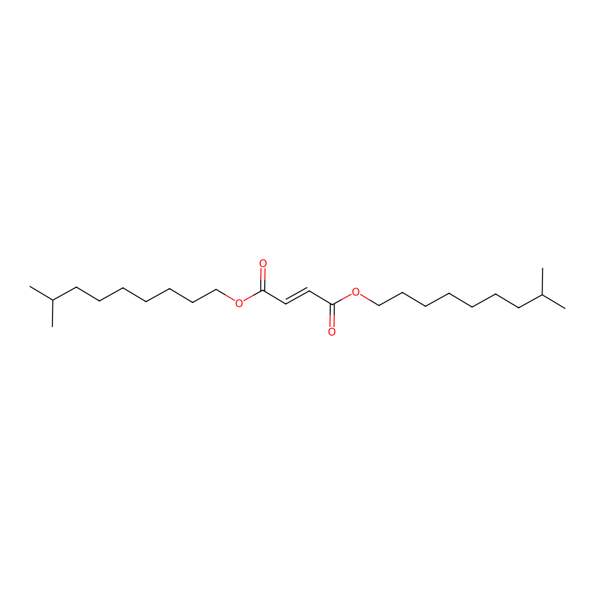 Diisodecyl maleate molecular structure, CAS 53817-61-1