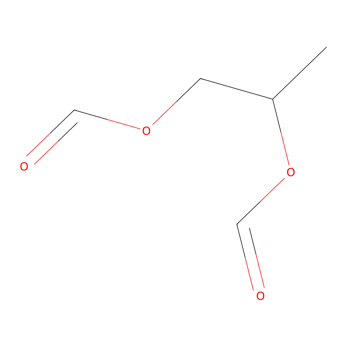 Propane-1,2-diyl diformate molecular structure, CAS 53818-14-7