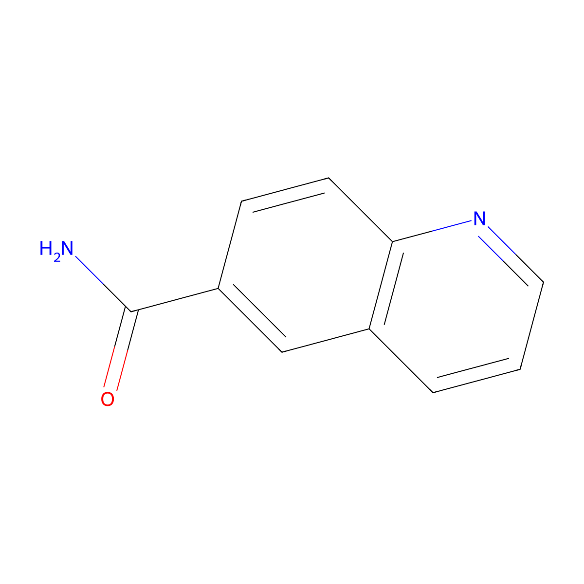 Quinoline-6-carboxamide molecular structure, CAS 5382-43-4