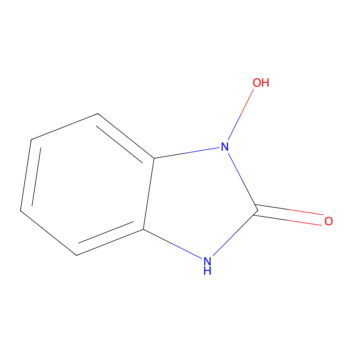 1,3-Dihydro-1-hydroxy-2H-benzimidazol-2-one molecular structure, CAS 53821-11-7
