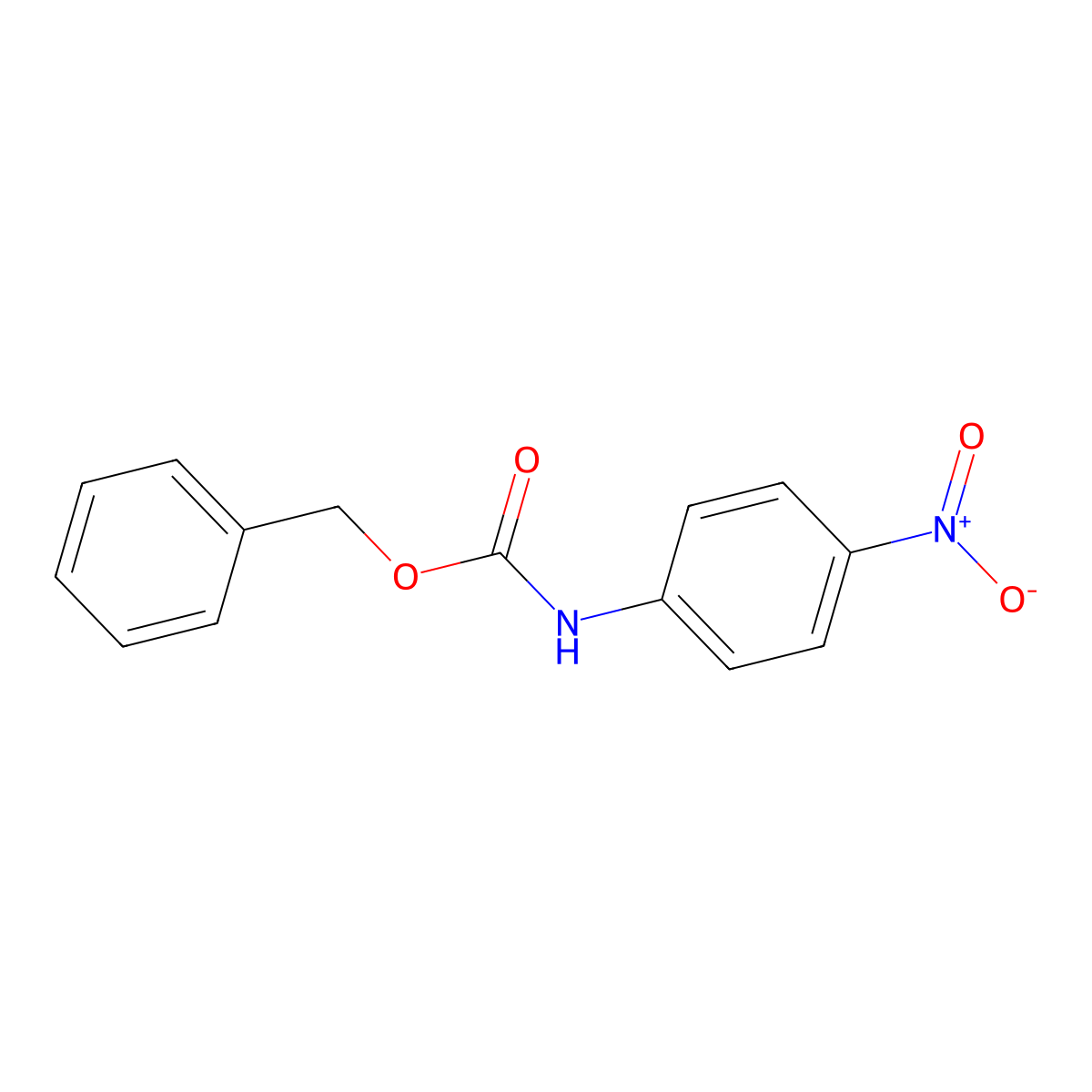 Benzyl (4-nitrophenyl)carbamate molecular structure, CAS 53821-12-8