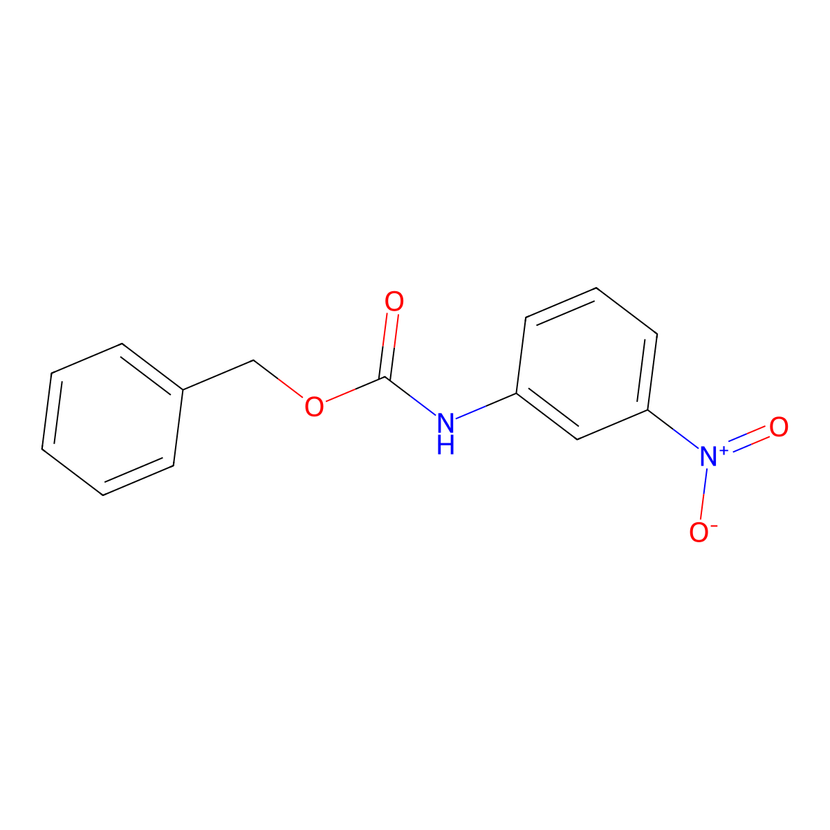 Benzyl N-(3-nitrophenyl)carbamate molecular structure, CAS 53821-16-2